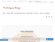 Tablet Screenshot of portuguesebakery.com